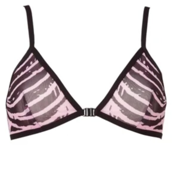 Killstar Other - Killstar x Avril Lavigne Strummin Pink & Black Plus Size Bra 4XL NWT